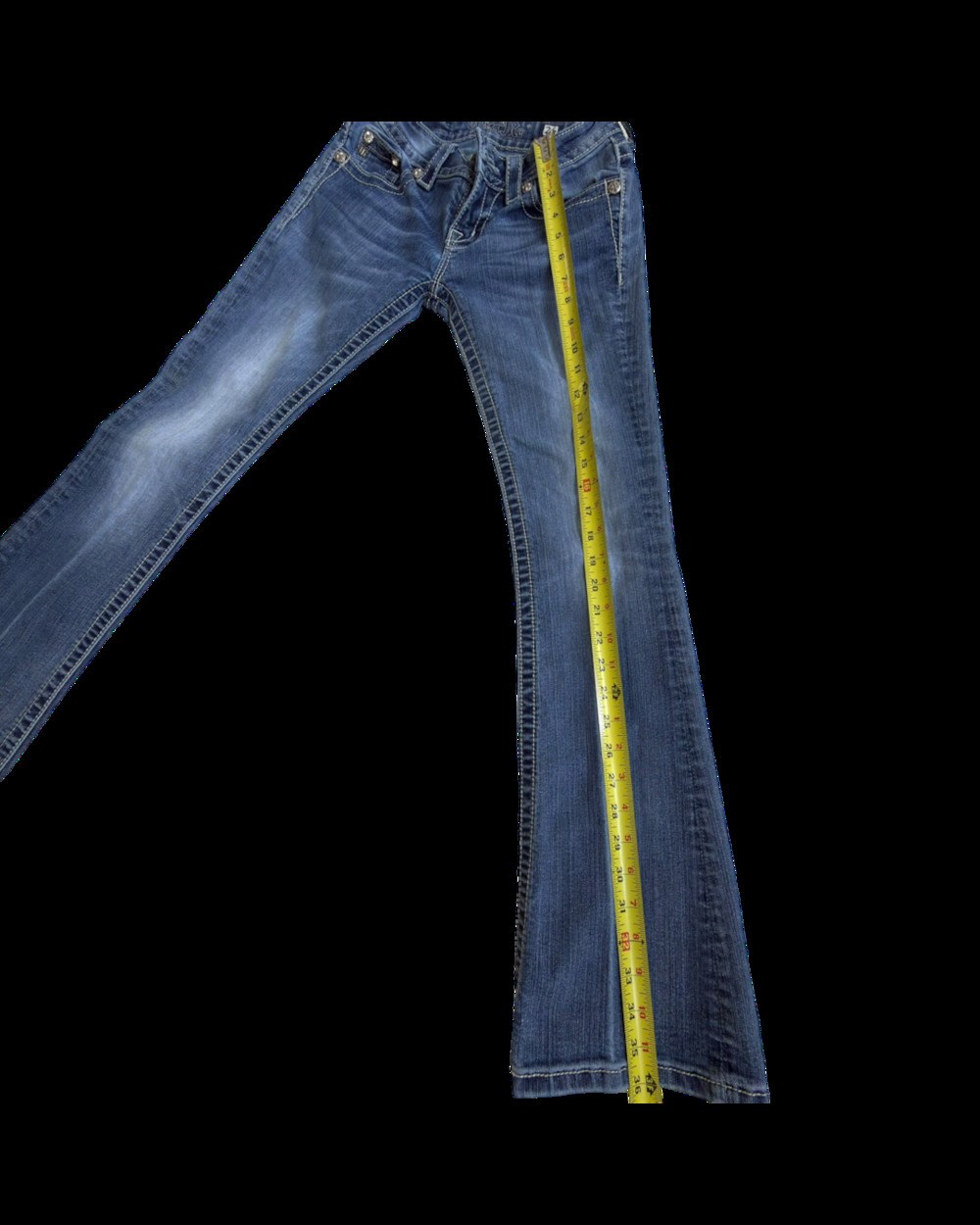 Miss Me Jeans size 26 Medium Wash Signature Bootcut - Picture 7 of 8